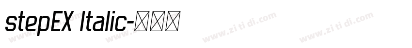 stepEX Italic字体转换